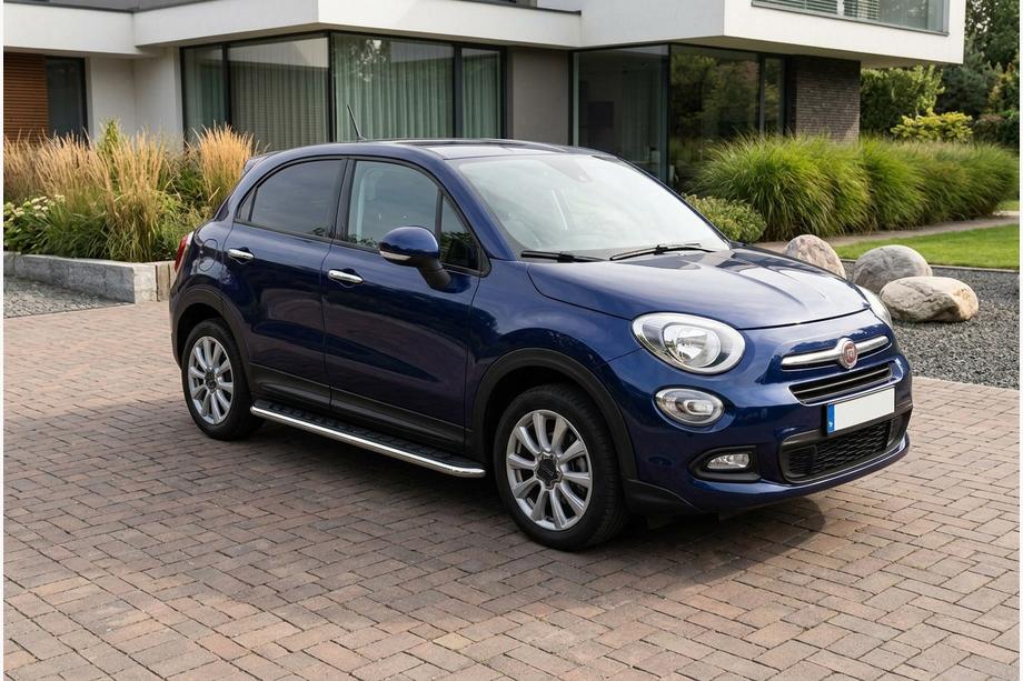 Fiat 500X 2014–2024 Maydos V1 side steps (set van 2, aluminium/RVS) Image