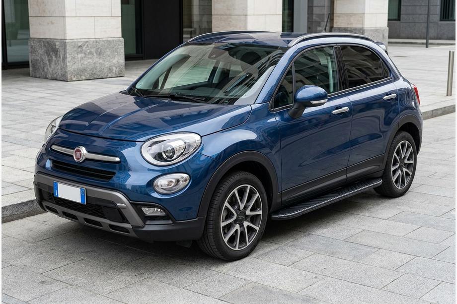 Fiat 500X 2014–2024 Bosphorus Black side steps (2 stuks, aluminium) Image