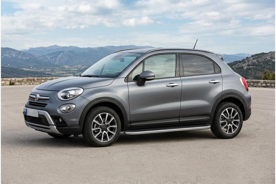Fiat 500X 2014–2024 Side steps Tayga Grey (set van 2, aluminium) Image