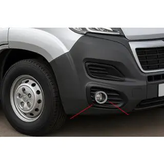 RVS mistlamp sierlijsten Citroen Jumper 2007–2025 foto 1