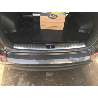 OmsaLine RVS beschermplaat voor achterste bagagedrempel Hyundai Tucson TL 2016–2021 foto 3