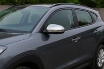 Hyundai Tucson TL 2016–2021 RVS spiegelkappen (set van 2) foto 1