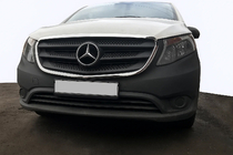 Mercedes Vito/V-klasse W447 2014– Grilleomlijsting (2 st., RVS) foto 1