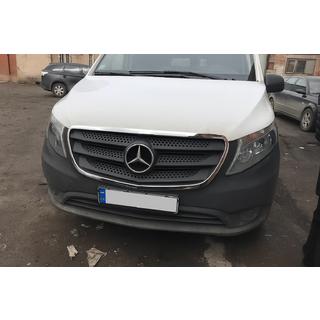 Grilleomlijsting (2 st., RVS) Mercedes Vito/V-klasse W447 2014– foto 3