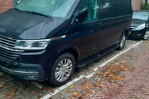 Volkswagen T6 2015–2024 Allmond Black zijtreden (2 st., aluminium) Lange wielbasis foto 1