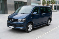 Volkswagen T6 2015–2024 Bosphorus Black side steps (2 stuks, aluminium) Korte wielbasis foto 1