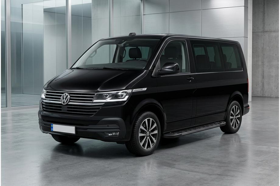 Volkswagen T6 2015–2024 RedLine Black zijtreden (2 st., aluminium) Lange wielbasis Image