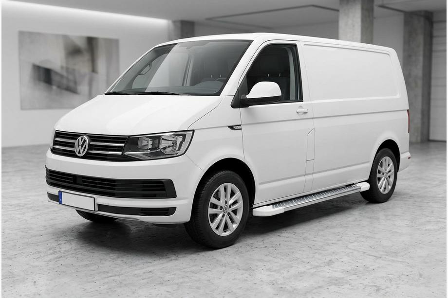 Volkswagen T6 2015–2024 Allmond White zijtreden (2 st., aluminium) Lange wielbasis Image