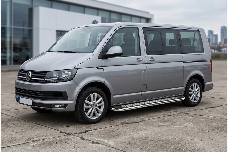 Volkswagen T6 2015–2024 Maydos V2 side steps (2 st., RVS) Alleen voor korte wielbasis Foto 1