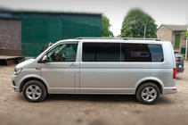 Volkswagen T6 2015–2024 Dakrails CROWN (mat grijs) Korte wielbasis foto 3