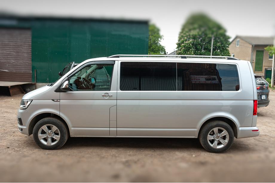 Volkswagen T6 2015–2024 Dakrails CROWN (mat grijs) Lange wielbasis Foto 3