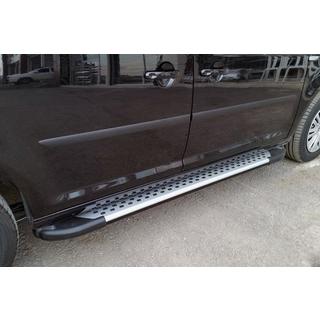 Side steps Allmond Grey (2 stuks, aluminium) Volkswagen Caddy 2015–2020 foto 1