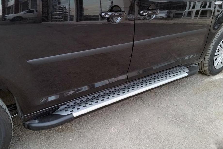 Volkswagen Caddy 2015–2020 Side steps Allmond Grey (2 stuks, aluminium) Maxi basis Foto 1