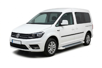 Volkswagen Caddy 2015–2020 Allmond White zijtreden (2 st., aluminium) foto 1