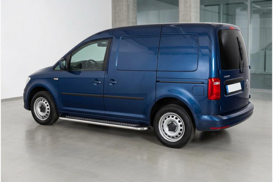 Volkswagen Caddy 2015–2020 Zijtreden Maydos V2 (2 st., aluminium/RVS) Image