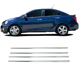 Onderste raamlijsten (RVS) Chevrolet Aveo T300 2011–2020 foto 2
