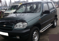 Chevrolet Niva 1998–2020 Premium side steps (2 st., RVS) Ø60 foto 2