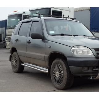 Premium side steps (2 st., RVS) Chevrolet Niva 1998–2020 foto 1