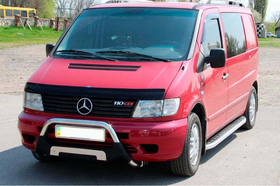 Mercedes Vito W638 1996–2003 Fullmond side steps (set van 2, aluminium) Image