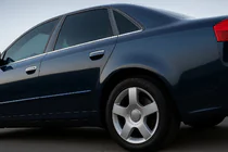 Audi A4 B7 2004–2008 Onderste raamstrips (6 st., RVS) foto 1