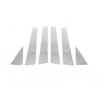 Deurstijl sierlijsten (6 stuks, RVS) Audi Q5 2008–2017 foto 2