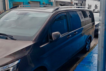 Mercedes Vito W639 2004–2014 Dakrails chroom CAN origineel design (metalen steunen) Lange wielbasis (LONG) foto 8