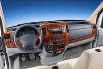 Mercedes Sprinter W906 2006–2018 Dashboard sierlijsten (Meric, 50-delig) Aluminium foto 1