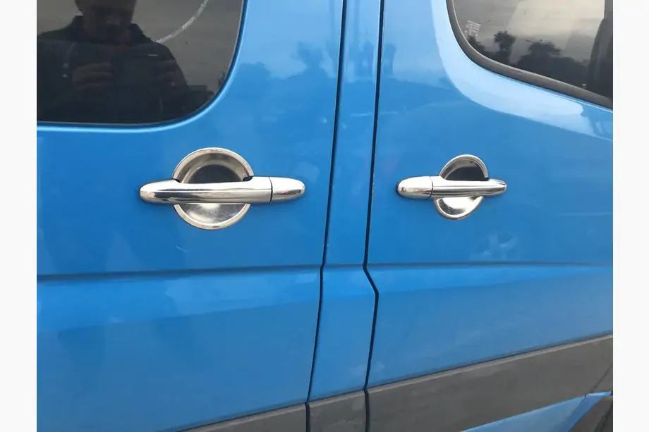 Mercedes Sprinter W906 2006–2018 RVS deurgreepkommen (4 stuks) Foto 3