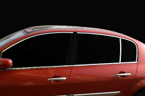 Renault Megane II 2004–2009 Bovenste raamlijsten (6 stuks, RVS) foto 1