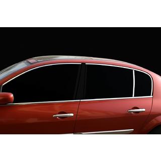 Bovenste raamlijsten (6 stuks, RVS) Renault Megane II 2004–2009 foto 1