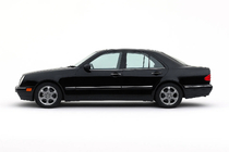Mercedes E-class W210 1995–2002 Onderste raamsierlijsten (set 4 stuks, RVS) Carmos - Turks staal foto 3