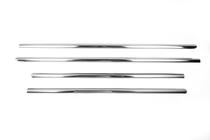 Mercedes E-class W210 1995–2002 Onderste raamsierlijsten (set 4 stuks, RVS) Carmos - Turks staal foto 2