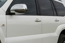 Toyota Land Cruiser Prado 120 2002–2009 RVS deurgreep covers (4 stuks) Carmos, Turks staal foto 1