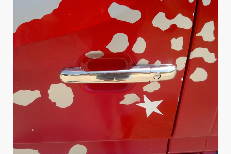 Mercedes Sprinter W901/902/903/904/905 1995–2006 Deurgreep covers (set 4 stuks, RVS) OmsaLine - Italiaans roestvrij staal Image