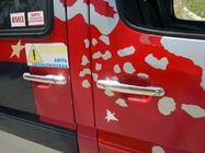 Volkswagen LT 1995–2006 Deurgreep covers (set 4 stuks, RVS) Carmos - Turks staal foto 6