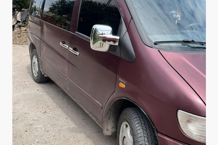 Mercedes Vito W638 1996–2003 Deurgreep covers (roestvrij staal) 3 stuks. Carmos - Turks staal Image