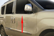 Fiat Doblo II 2010–2022 RVS raamlijsten 2 stuks, Carmos - Turks staal foto 2