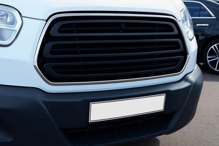 Ford Transit 2014– Grille-omlijsting (2014-2018, 2 stuks, RVS) Carmos - Turks staal Image