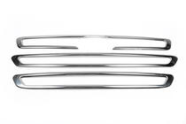 Ford Transit 2014– RVS grille sierlijsten (2014-2018, 3 stuks) Carmos - Turks staal foto 3