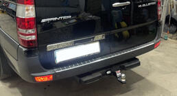 Mercedes Sprinter W906 2006–2018 RVS sierstrip boven kentekenplaat foto 5