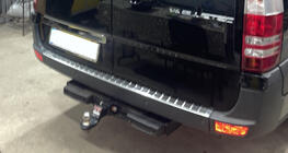 Mercedes Sprinter W906 2006–2018 RVS sierstrip boven kentekenplaat foto 7