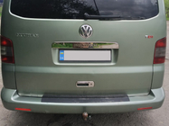 Volkswagen T5 Multivan 2003–2010 RVS sierstrip boven kenteken voor achterklep Zonder opschrift, Carmos - Turks staal foto 2