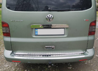 Volkswagen T5 2010–2015 Sierlijst boven kenteken achterklep (RVS) Multivan, OmsaLine - Italiaans roestvrij staal foto 4