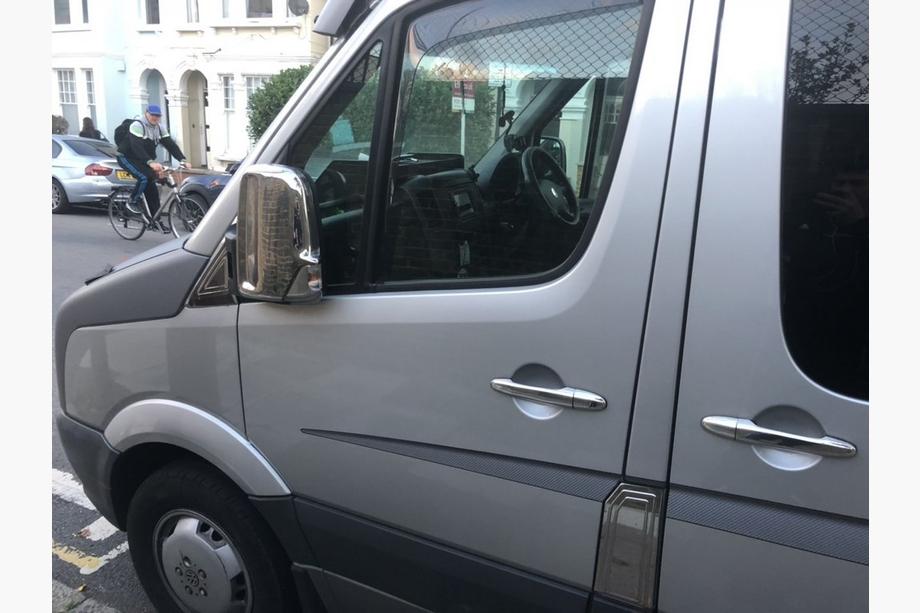 Mercedes Sprinter W906 2006–2018 RVS tankklep cover OmsaLine - Italiaans roestvrij staal Foto 2