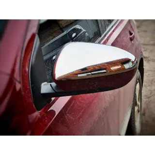 RVS spiegelkappen (set van 2) Nissan Qashqai 2010–2014 foto 2