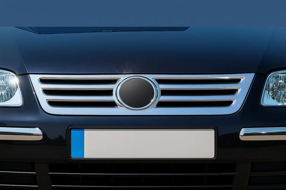 Volkswagen Caddy 2004–2010 Grillelijst (RVS) OmsaLine - Italiaans roestvrij staal Image