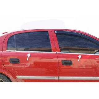 Raamomlijsting chroom (4 stuks) Opel Astra G Classic 1998–2012 foto 2