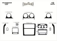 Volkswagen Caddy 2004–2010 Dashboard sierlijsten Houtlook foto 11