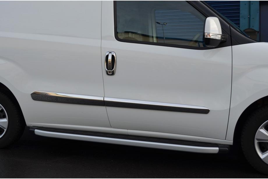 Citroen Nemo 2007–2017 RVS deurgreep covers + omlijsting set (8-delig) Carmos - Turks staal Image