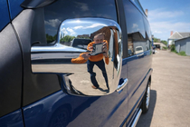 Mercedes Vito W638 1996–2003 Chroom spiegelkappen (set van 2 stuks) Gepolijst roestvrij staal foto 1